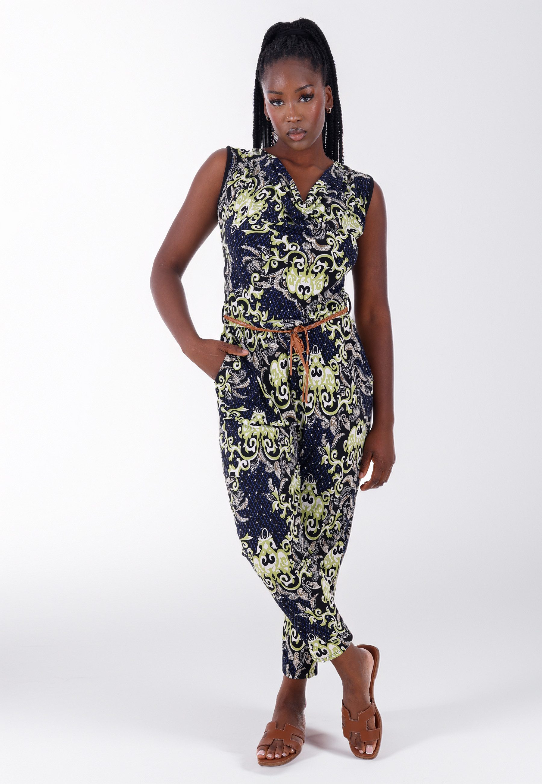 YC Fashion & Style Jumpsuit gemusterter günstig online kaufen