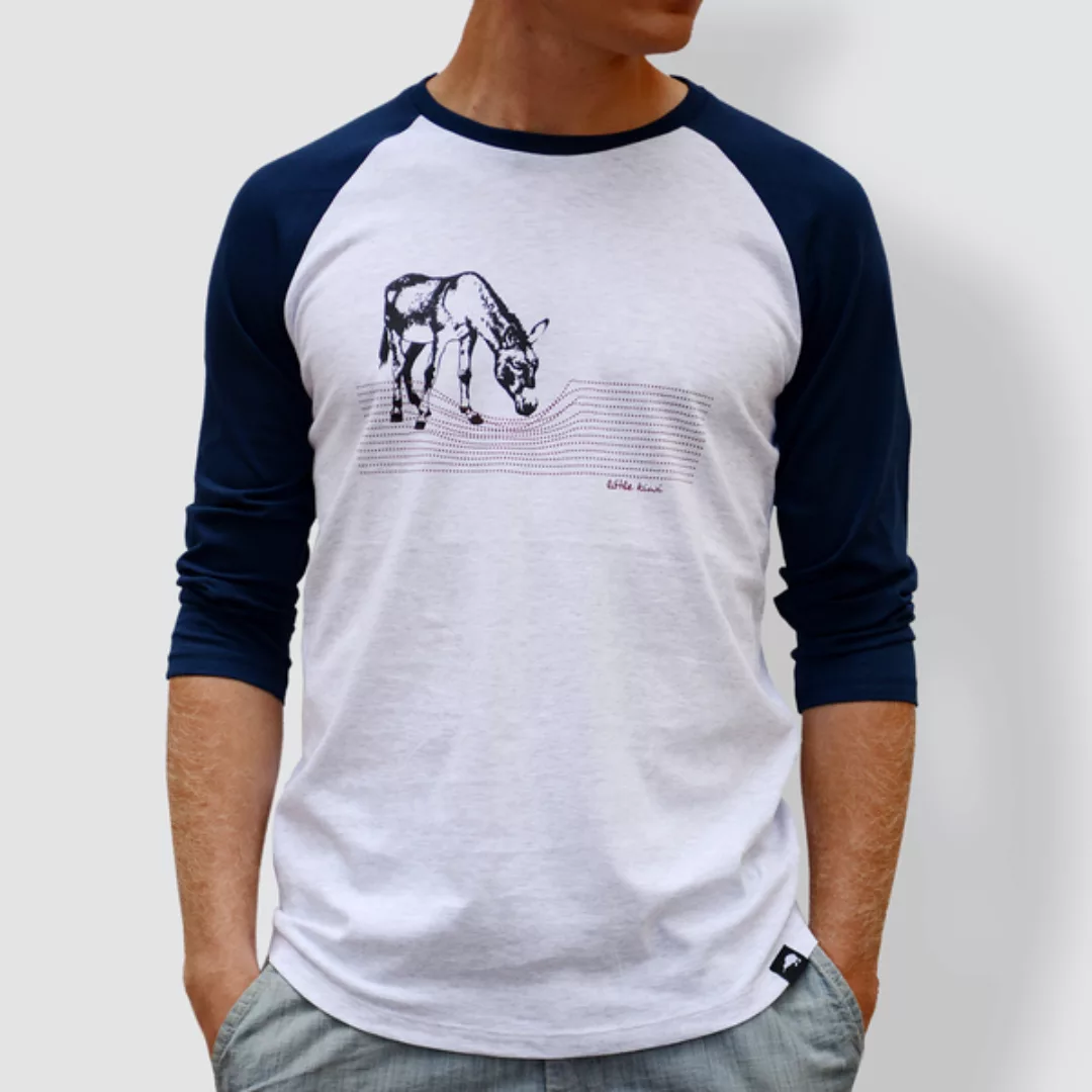 Herren T-shirt, "Eselchen", 3/4-raglan-ärmel günstig online kaufen