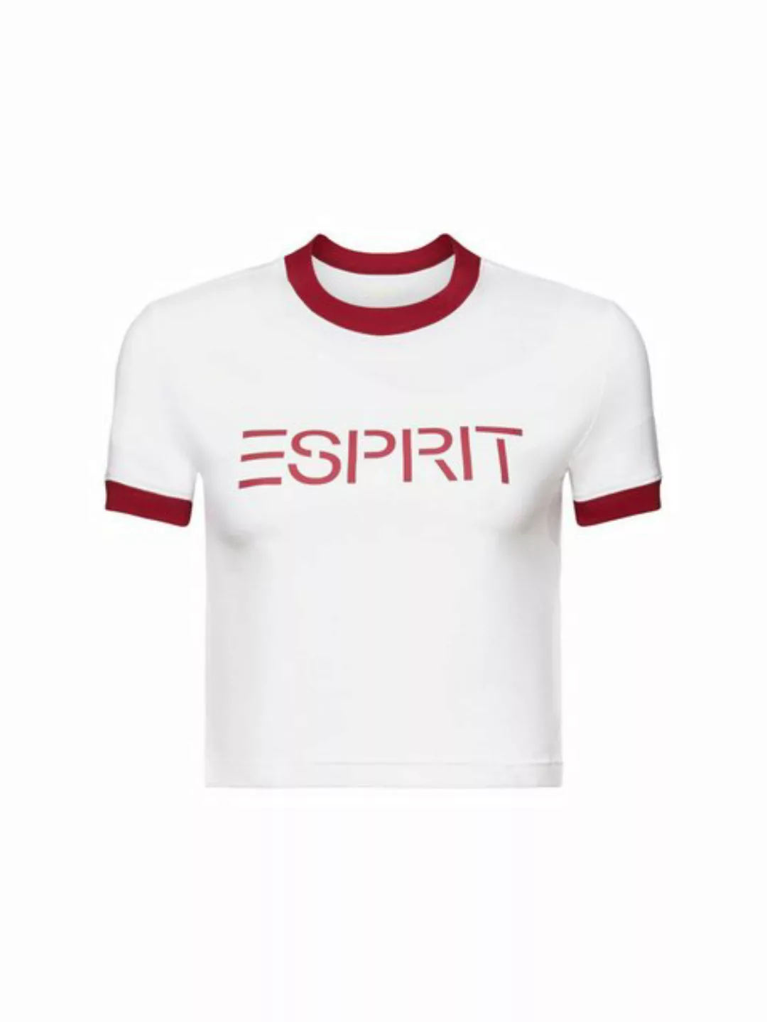 Esprit T-Shirt Logo-T-Shirt aus Baumwolljersey (1-tlg) günstig online kaufen