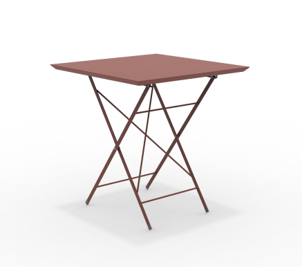 STEP - robuster Outdoortisch klappbar 70x70 cm terracotta günstig online kaufen