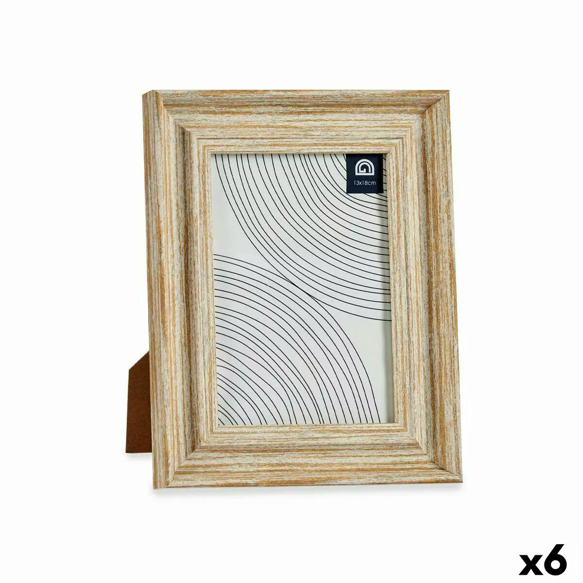 Fotorahmen Kristall Gold Holz Braun Kunststoff (19 X 2 X 24 Cm) (6 Stück) günstig online kaufen