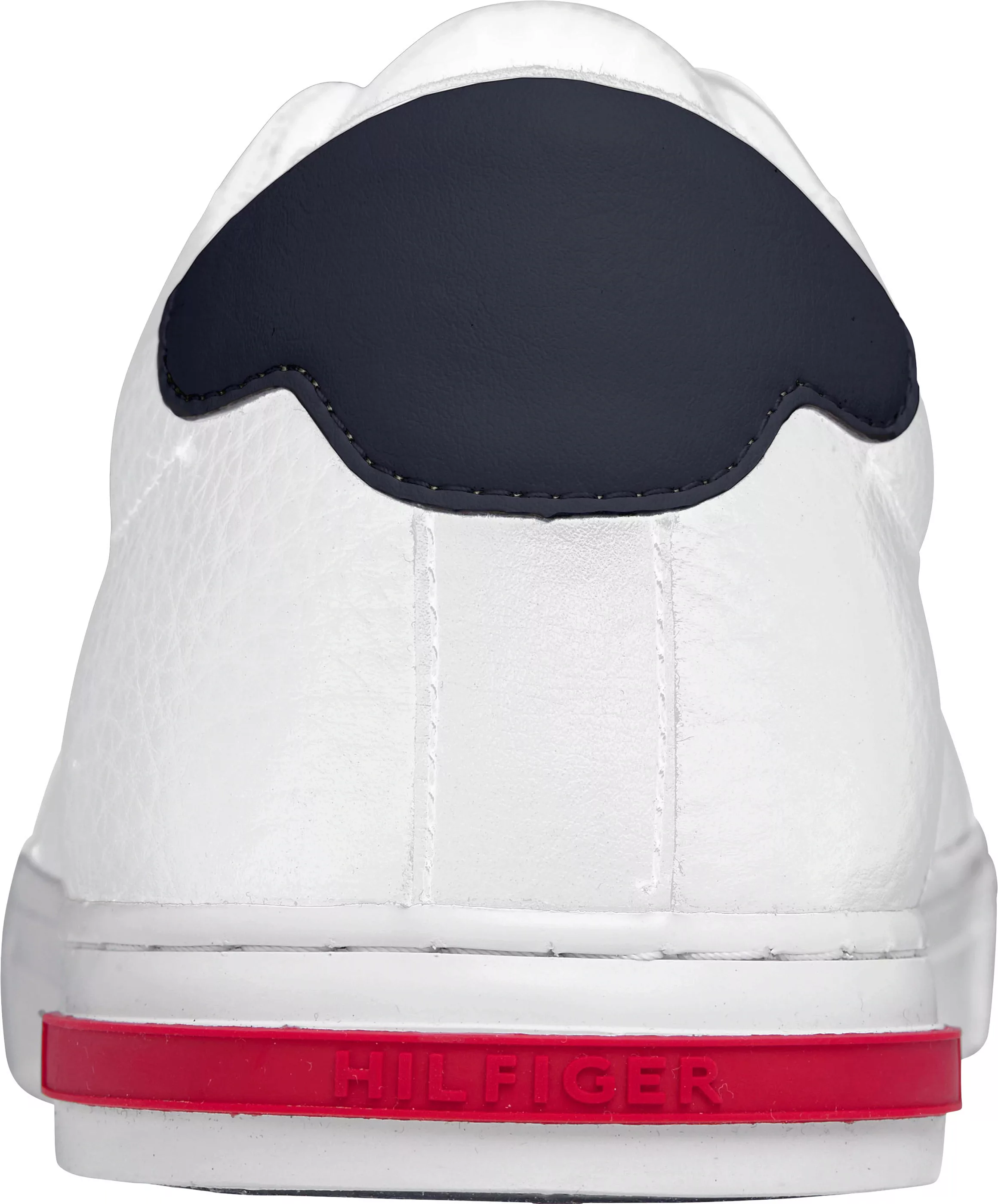 Tommy Hilfiger Sneaker "ESSENTIAL LEATHER DETAIL VUL", mit Kontrastbesatz, günstig online kaufen