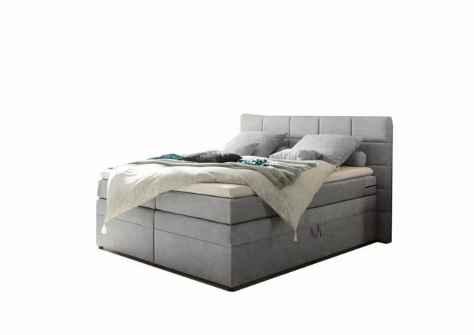 ED EXCITING DESIGN Boxspringliege (160 x 200 cm, Tacoma 1 "Soro" schlamm 16 günstig online kaufen