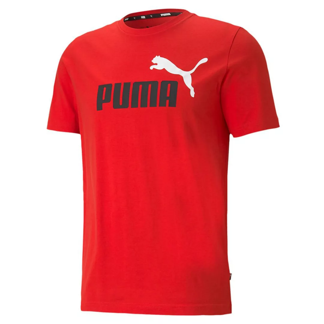Puma Essential+ Logo Kurzarm T-shirt XL High Risk Red günstig online kaufen