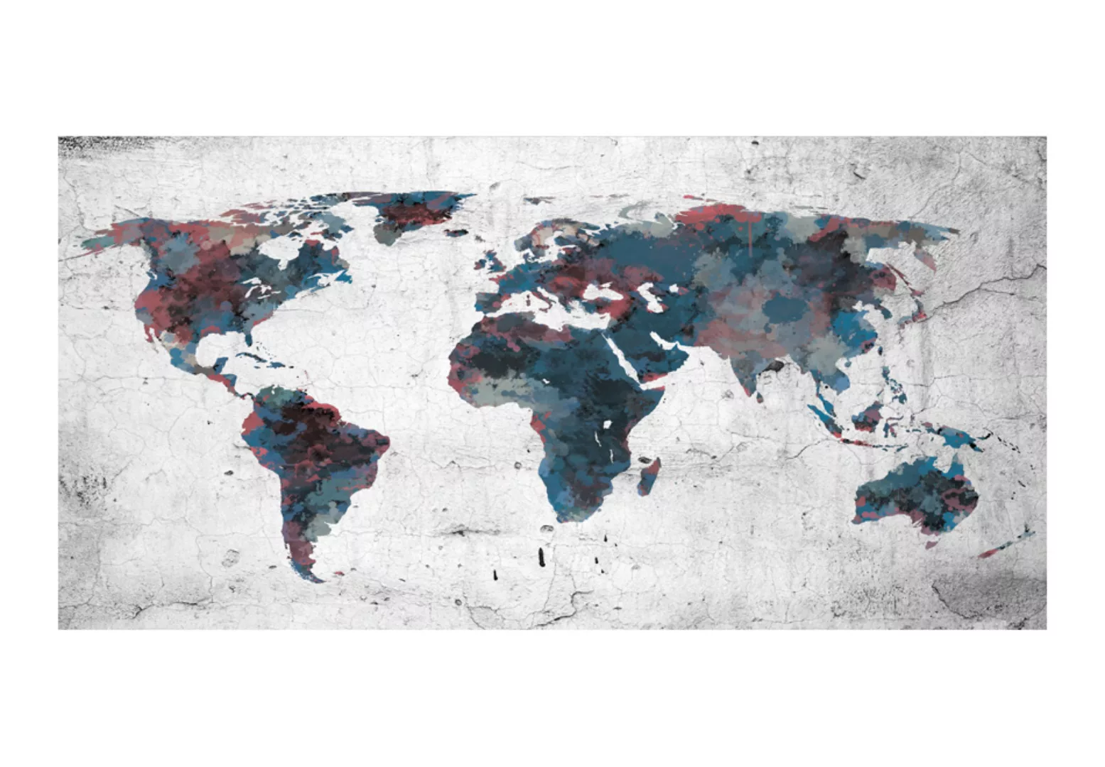 Xxl Tapete - World Map On The Wall günstig online kaufen