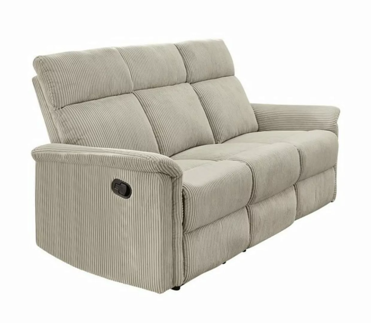 luma-home 3-Sitzer 15506, Sofa mit halbautomatischer Relaxfunktion 180 cm b günstig online kaufen