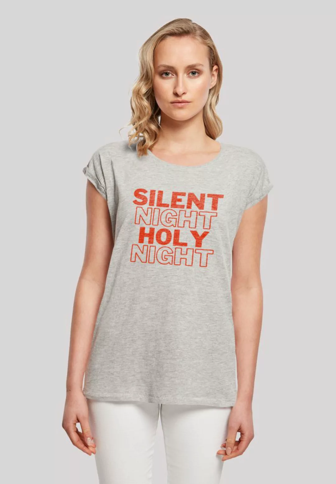 F4NT4STIC T-Shirt "Silent Night Holy Night Weihnachten", Print günstig online kaufen