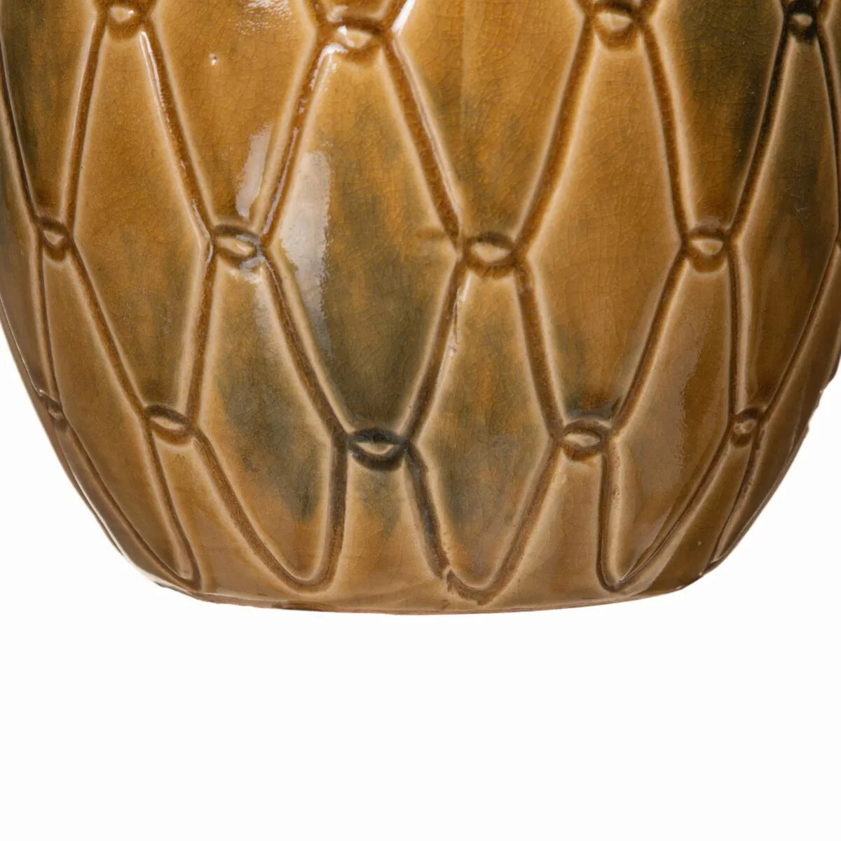 Vase 18 X 18 X 27,5 Cm Aus Keramik Senf günstig online kaufen