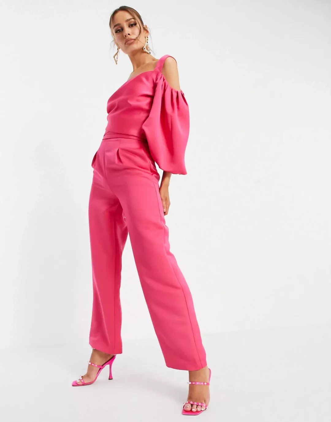 Yaura – Elegante Hose in Pink, Kombiteil-Rosa günstig online kaufen