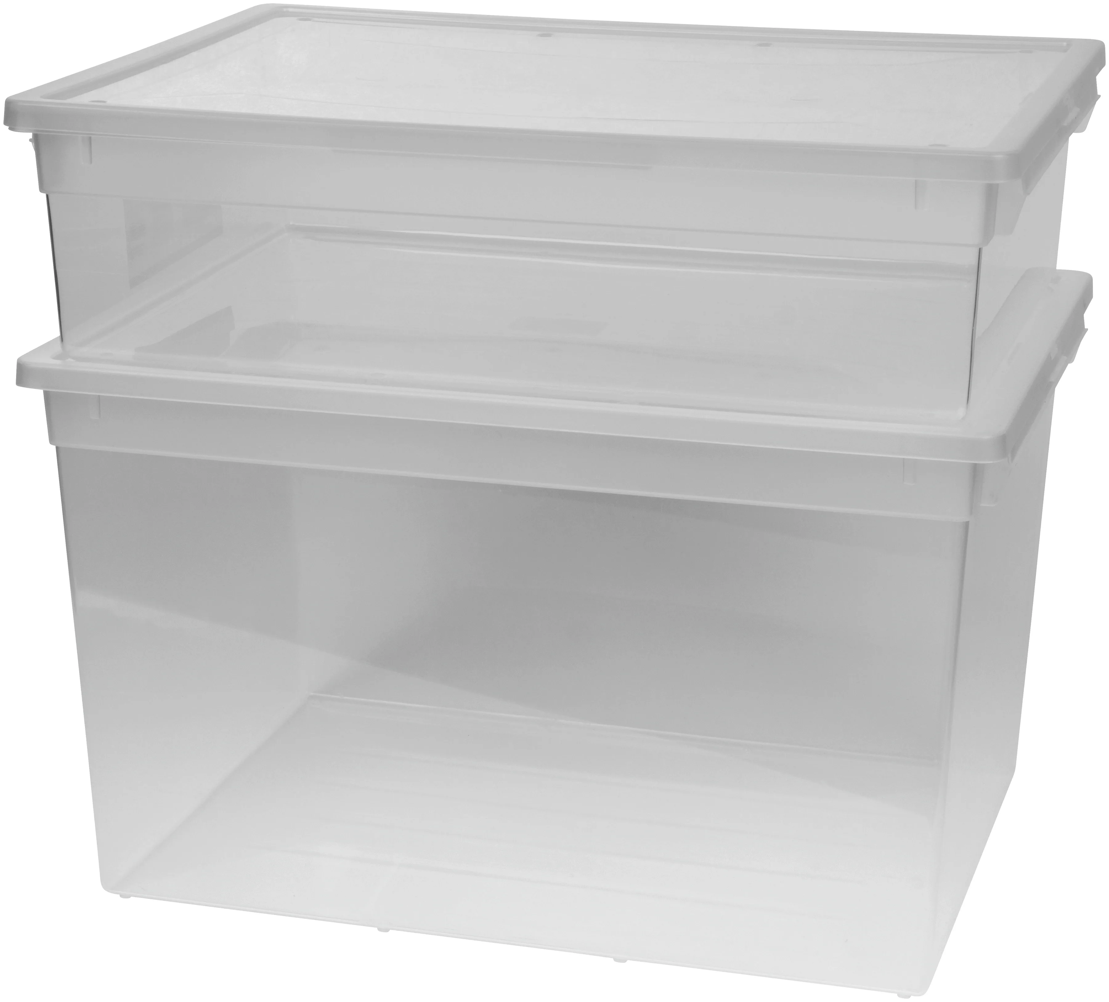 Kreher Aufbewahrungsbox, (Set, 2 St.), mit Deckel, Größe XL und XXL günstig online kaufen