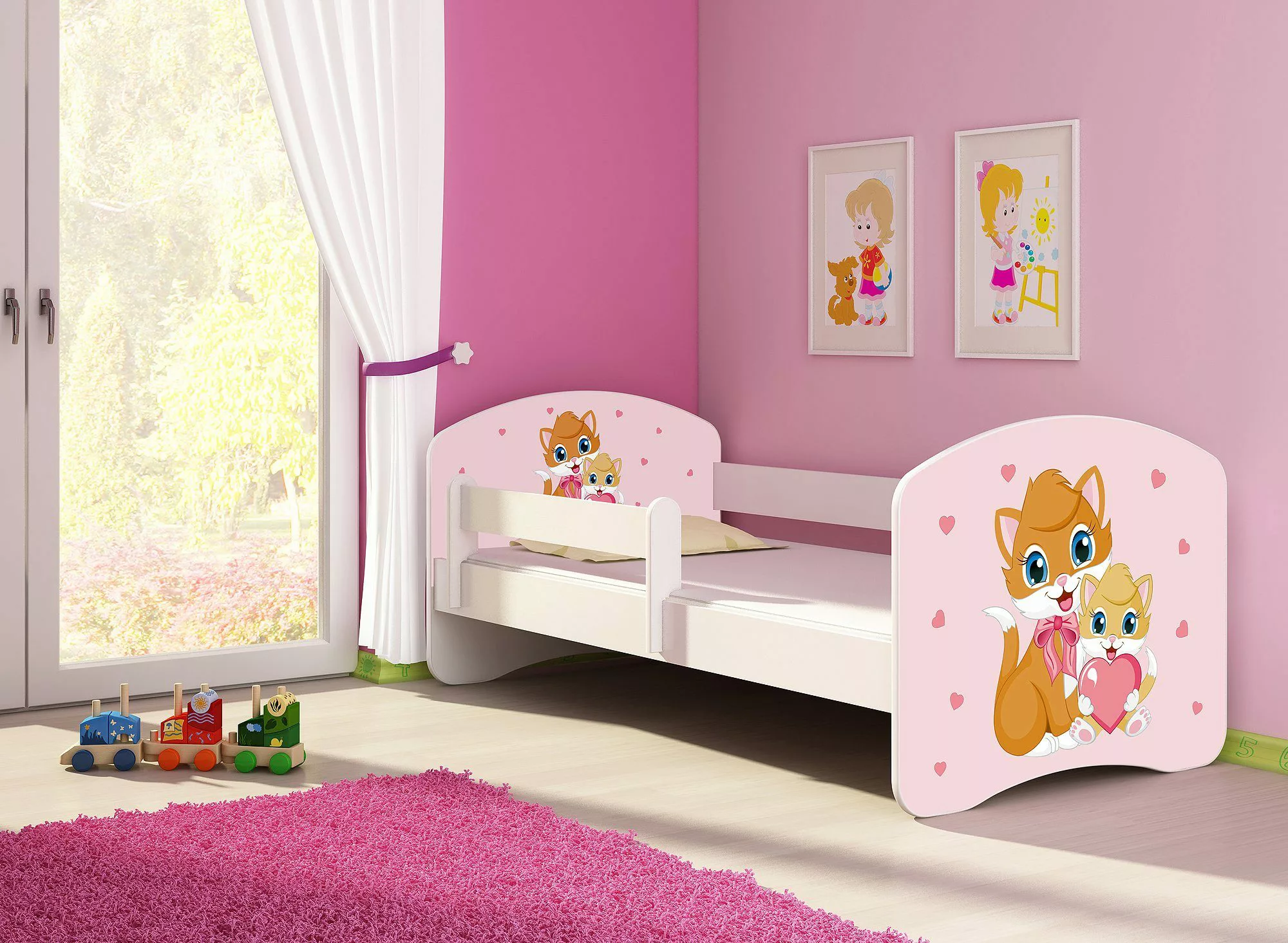 Clamaro Kinderbett (Kinderbett, Babybett 70x140, 80x160, günstig online kaufen