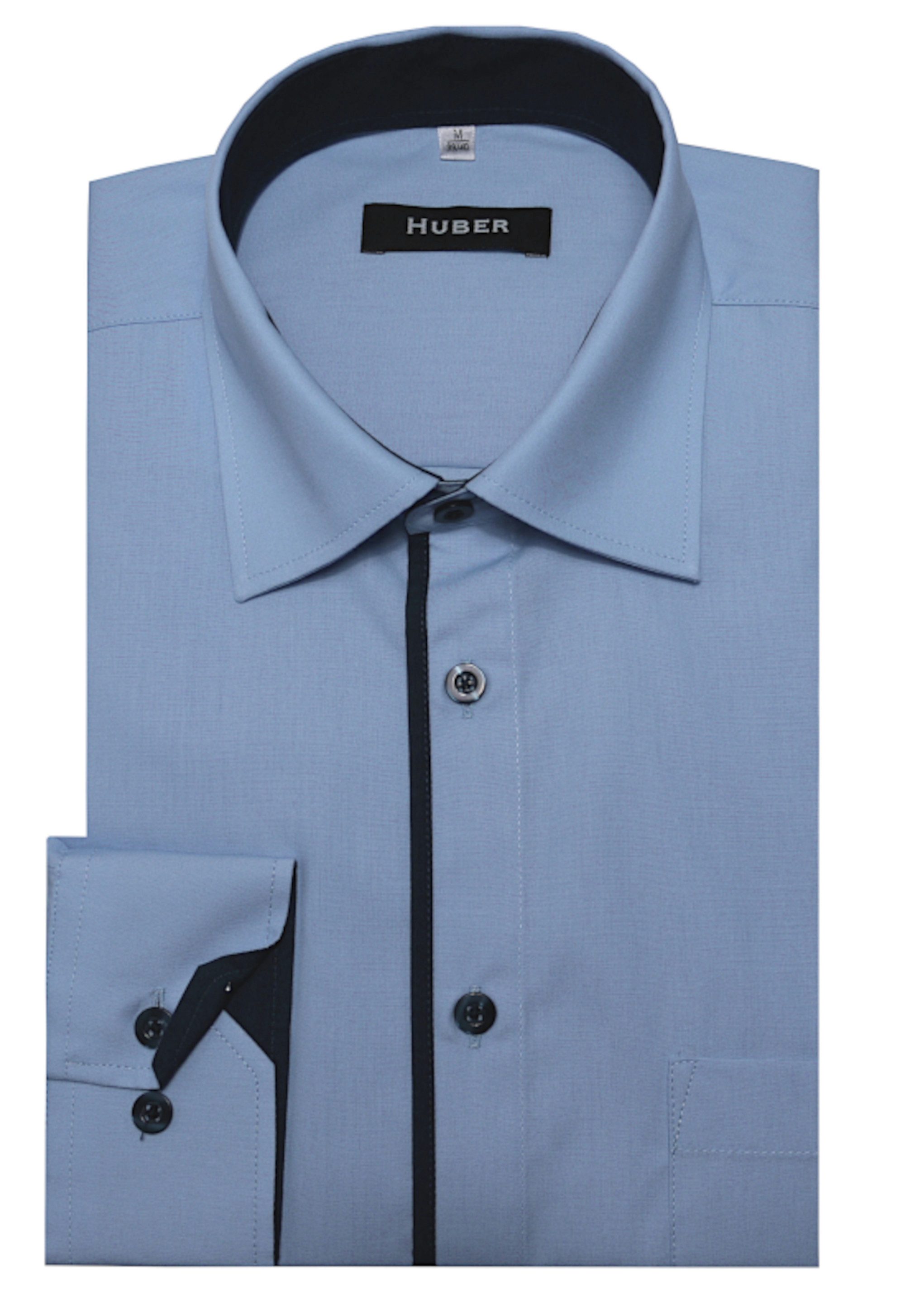 Huber Hemden Langarmhemd HU-0449 Kontraststoff, Regular günstig online kaufen