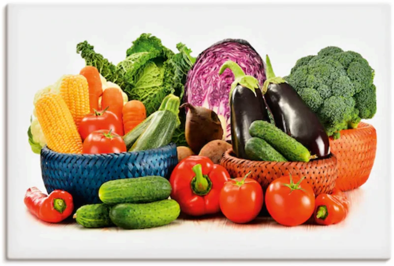 Artland Leinwandbild "Gemüse Stillleben III", Lebensmittel, (1 St.) günstig online kaufen