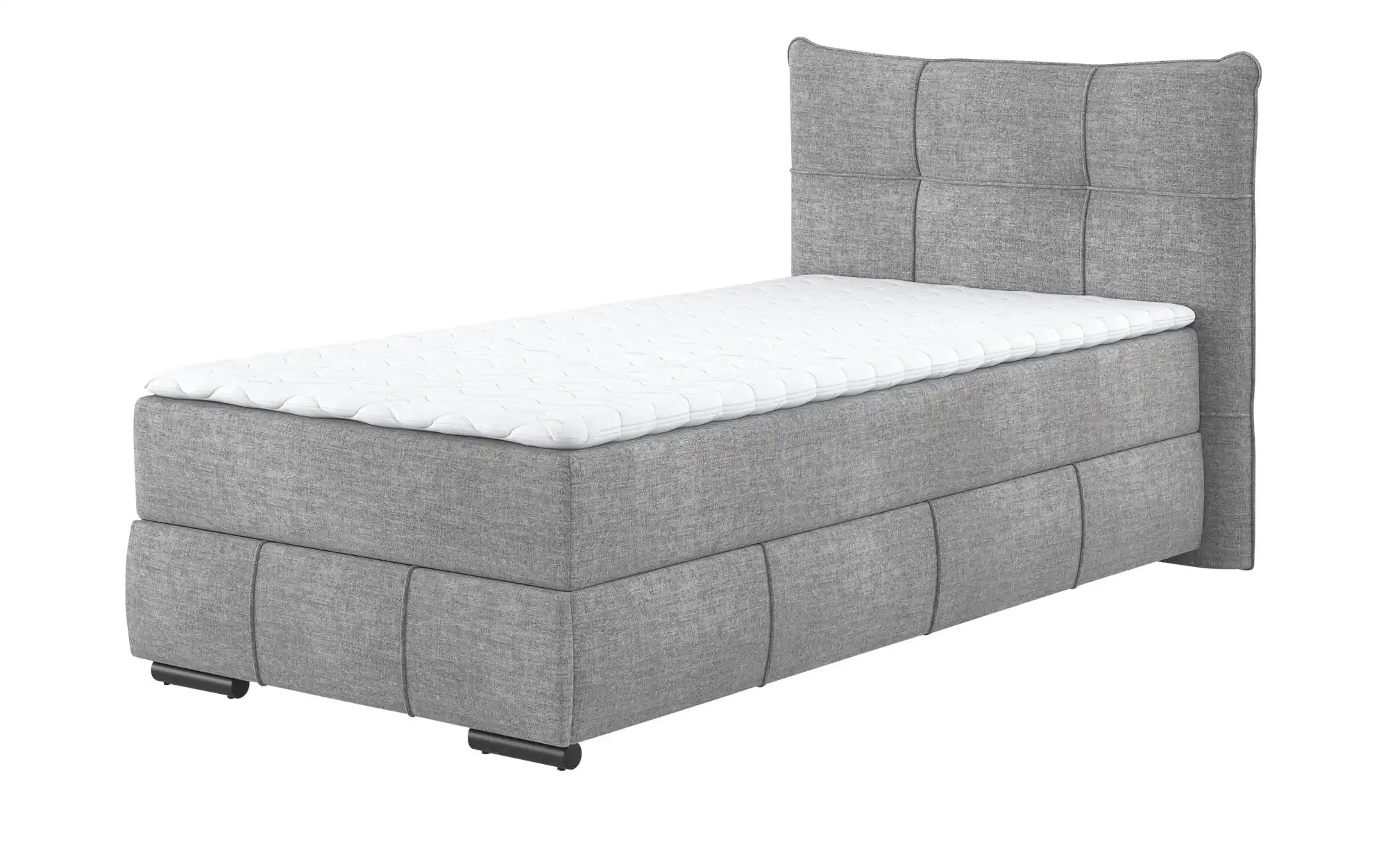 Boxbett  Margam ¦ silber ¦ Maße (cm): B: 125 H: 109 Betten > Polsterbetten günstig online kaufen