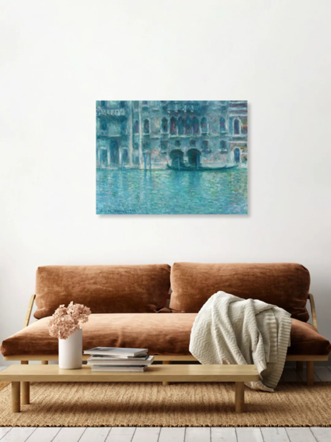 Poster / Leinwandbild - Claude Monet: Palazzo Da Mula, Venedig günstig online kaufen