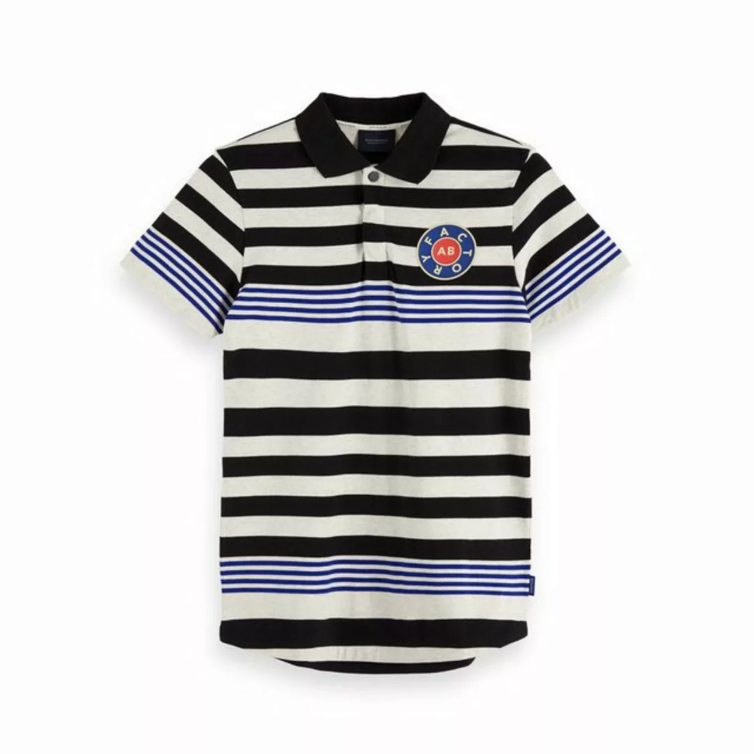 Scotch & Soda Poloshirt Scotch & Soda Herren Poloshirt Stripe Nylon Collar günstig online kaufen