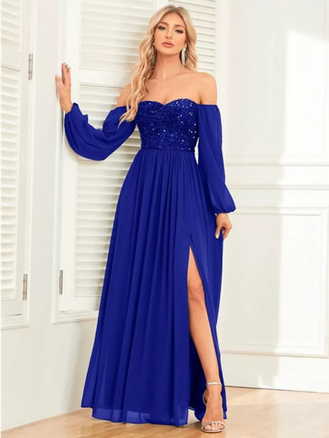 ZWY Abendkleid Elegantes, vielseitig einsetzbares One-Shoulder-Schnürkleid günstig online kaufen