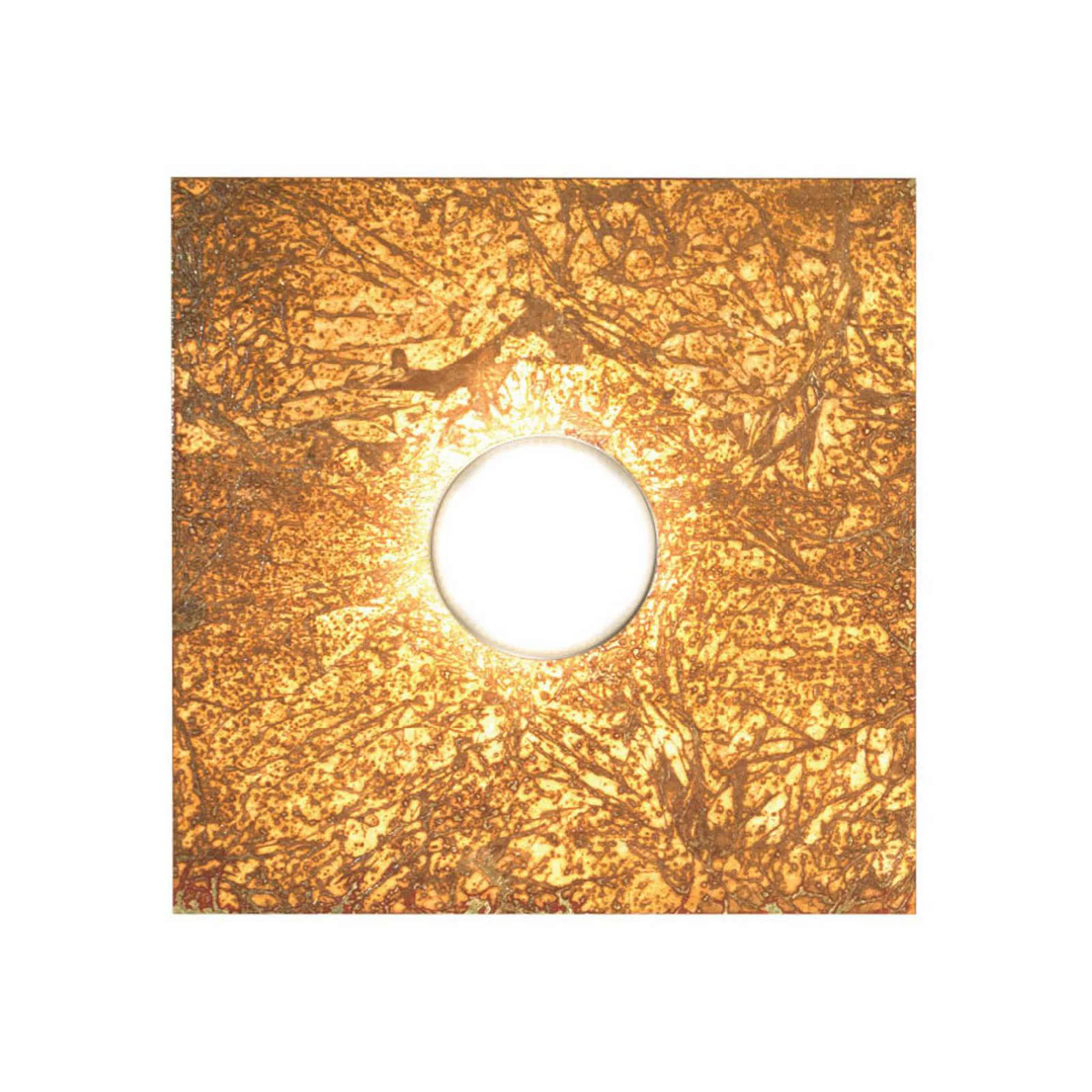 LED-Wandlampe Square Vintage, einflammig, gold günstig online kaufen