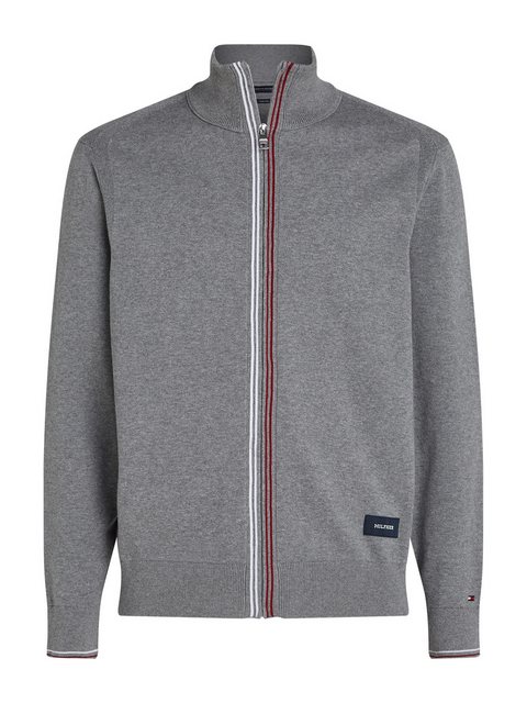 Tommy Hilfiger Cardigan RWB TIPPED COTTON ZIP THROUGH Mit Streiefen in Tomm günstig online kaufen