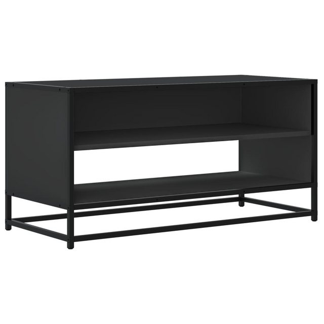 vidaXL Schrankmodule TV-Schrank Schwarz 91x40x46 cm Holzwerkstoff und Metal günstig online kaufen