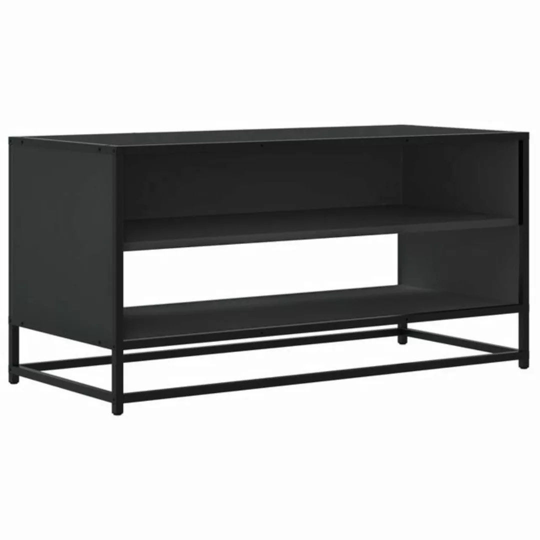 vidaXL TV-Schrank TV-Schrank Schwarz 91x40x46 cm Holzwerkstoff und Metall ( günstig online kaufen