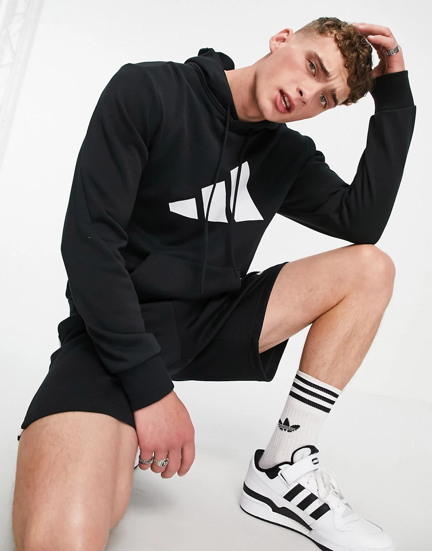 adidas Training – Kapuzenpullover in Schwarz mit großem BOS-Logo günstig online kaufen