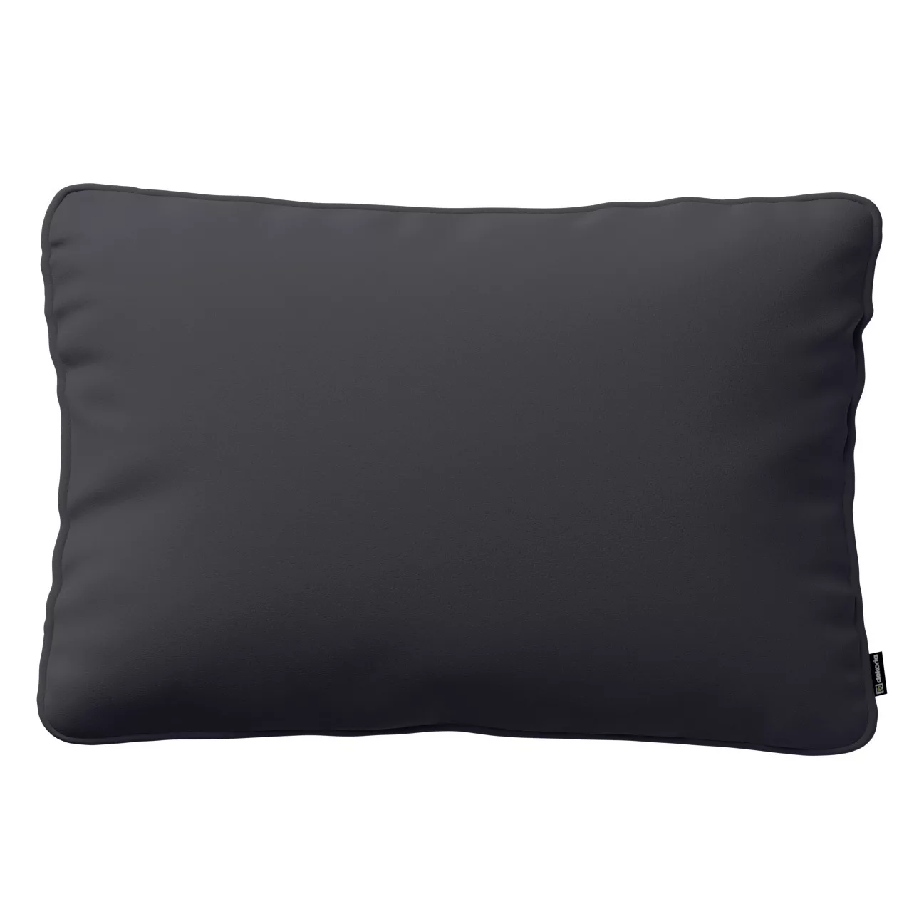 Kissenhülle Gabi mit Paspel 60x40cm, schwarz, 60 x 40 cm, Crema (144-64) günstig online kaufen