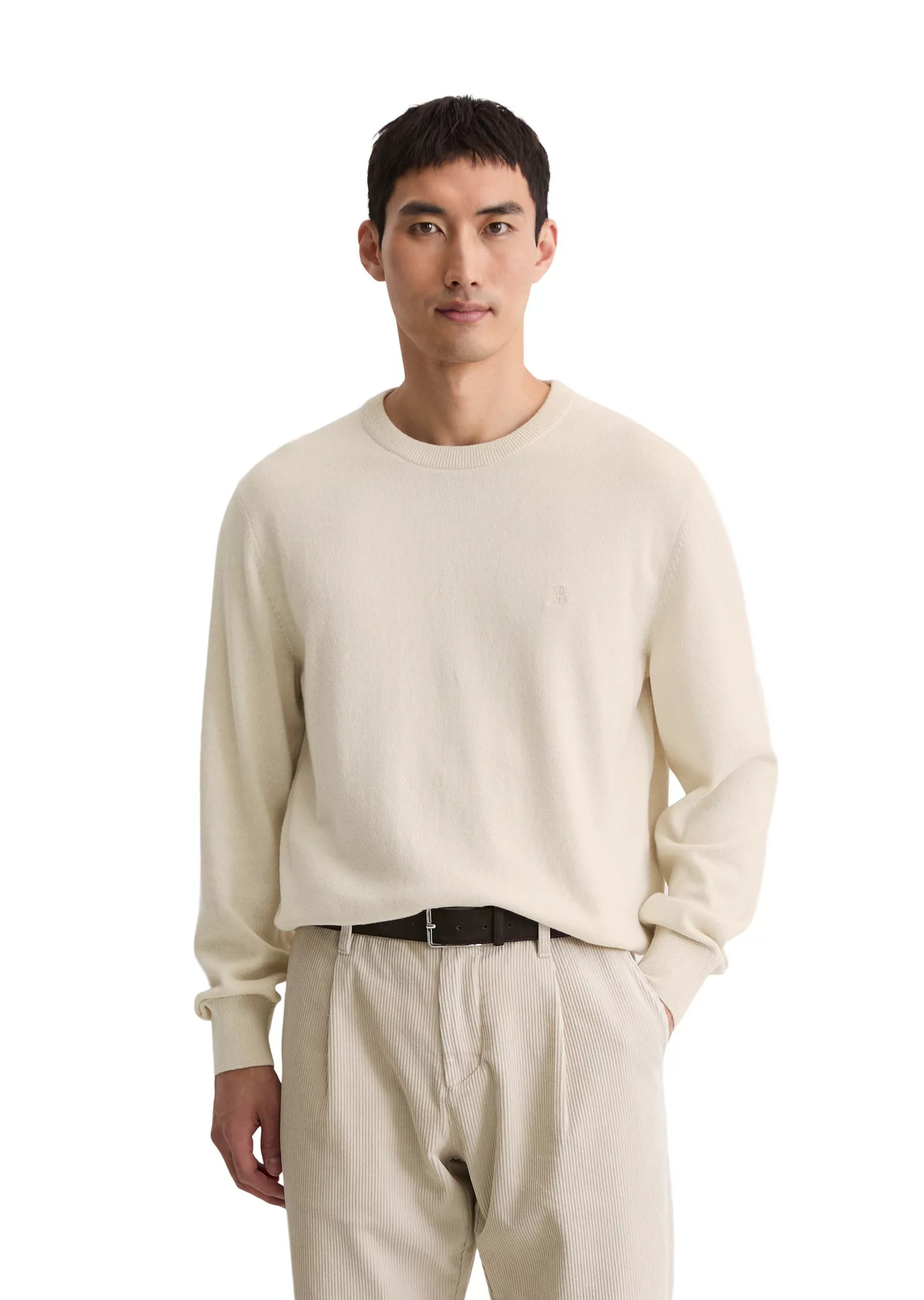 Marc OPolo Strickpullover "aus softem Bio-Bauwoll-Schurwoll-Mix" günstig online kaufen