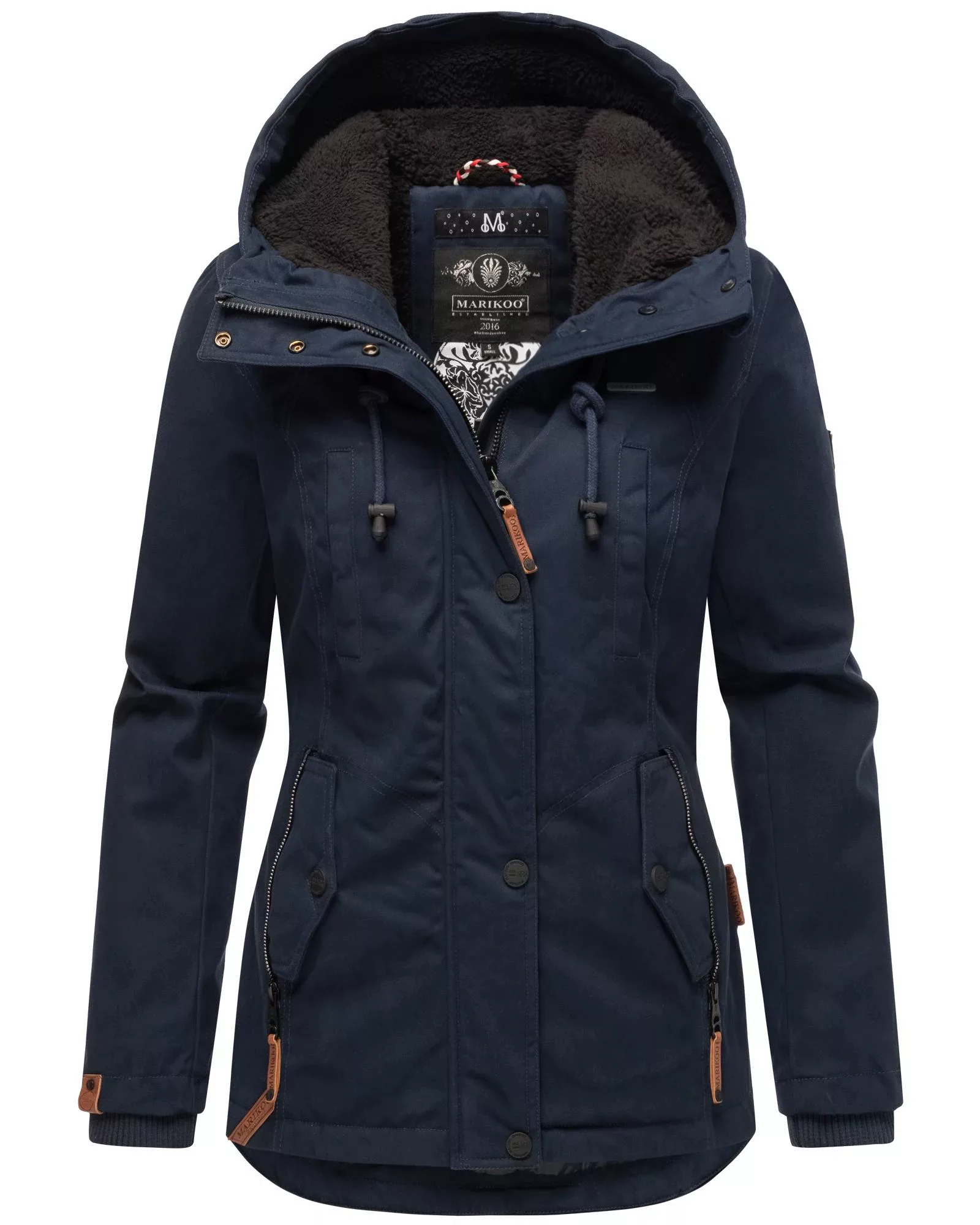 Marikoo Winterjacke "Bikoo", mit Kapuze, sportliche Damen Outdoor Baumwollj günstig online kaufen