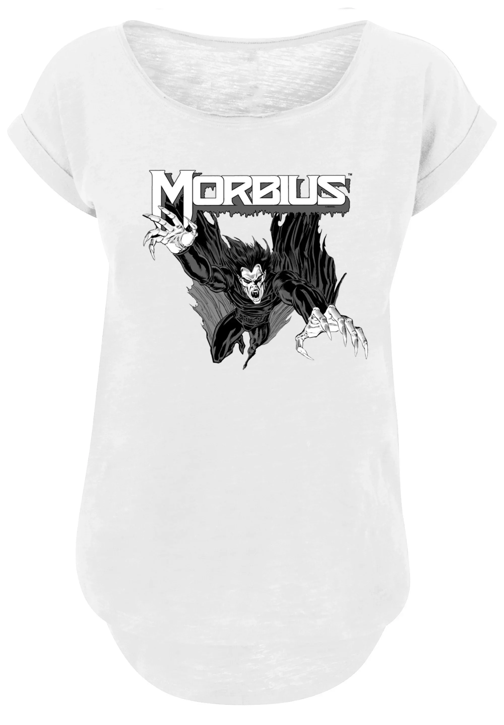 F4NT4STIC T-Shirt "Long Cut T-Shirt Marvel Comics Morbius Mono Jump", Damen günstig online kaufen