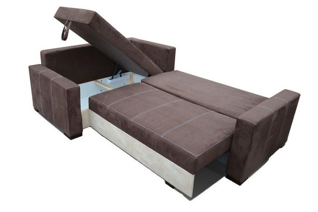 JVmoebel Ecksofa Design Schlafsofa Sofa Polster Wohnzimmer Ecksofa Couch Te günstig online kaufen