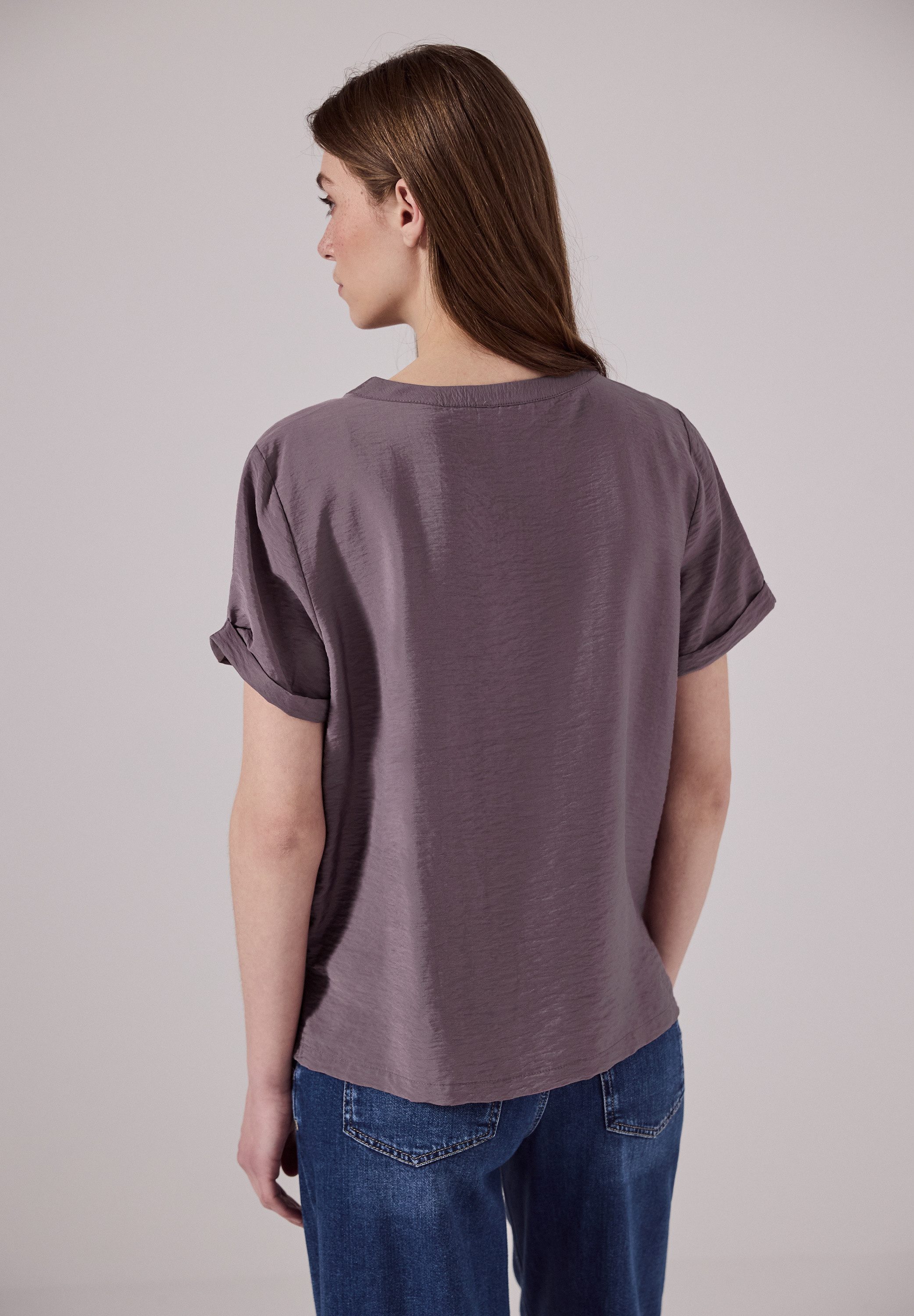 STREET ONE STUDIO Shirtbluse, aus softem Materialmix günstig online kaufen