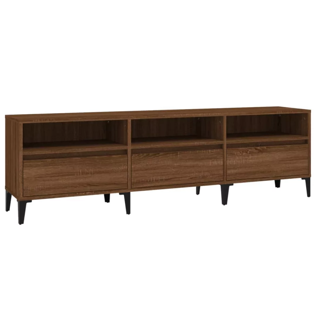 Vidaxl Tv-schrank Braun Eichen-optik 150x30x44,5 Cm Holzwerkstoff günstig online kaufen