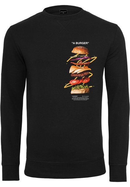 MisterTee Rundhalspullover MisterTee Herren A Burger Crewneck (1-tlg) günstig online kaufen