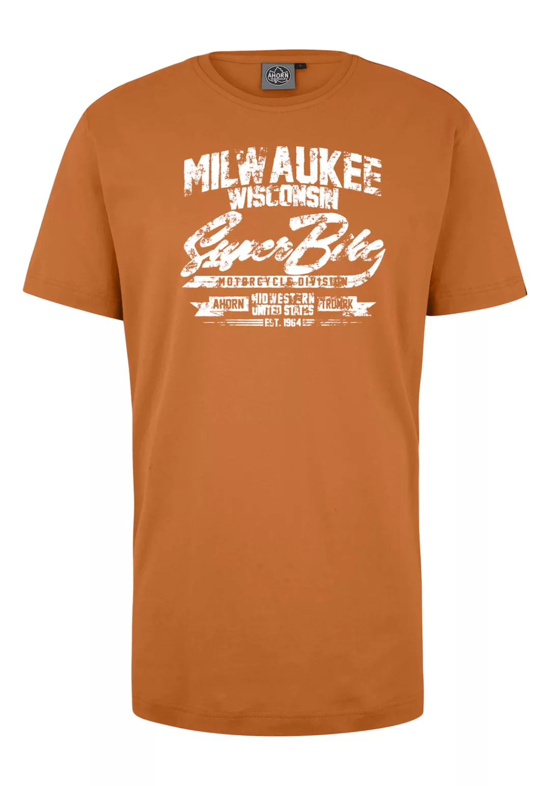 AHORN SPORTSWEAR T-Shirt "MILWAUKEE", mit coolem Schriftzug-Print günstig online kaufen