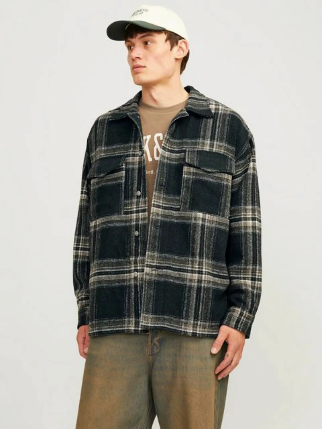 Jack & Jones Langarmhemd "JORVESTERBRO CHECK OVERSHIRT LS SN" günstig online kaufen