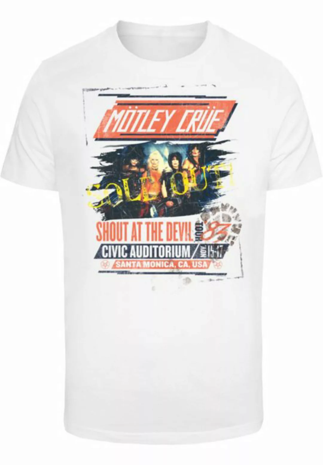 Merchcode T-Shirt Merchcode Herren Motley Crue - SATD Tour T-Shirt Round Ne günstig online kaufen