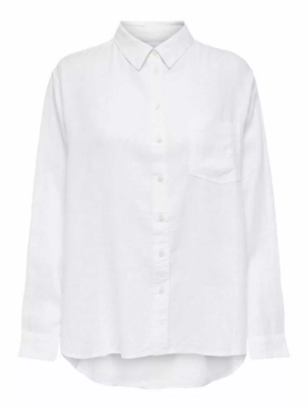 ONLY Longbluse "ONLTOKYO L/S LINEN BLEND SHIRT", mit Leinen günstig online kaufen