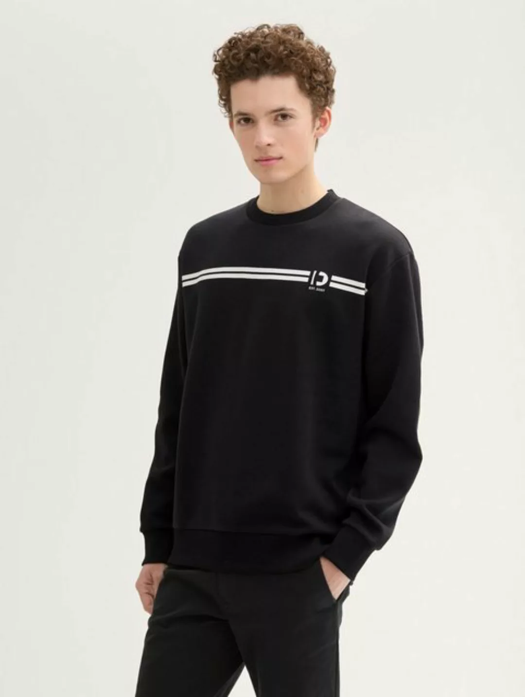 TOM TAILOR Sweatshirt Sweatshirt Pullover mit Logoprint (1-tlg) günstig online kaufen