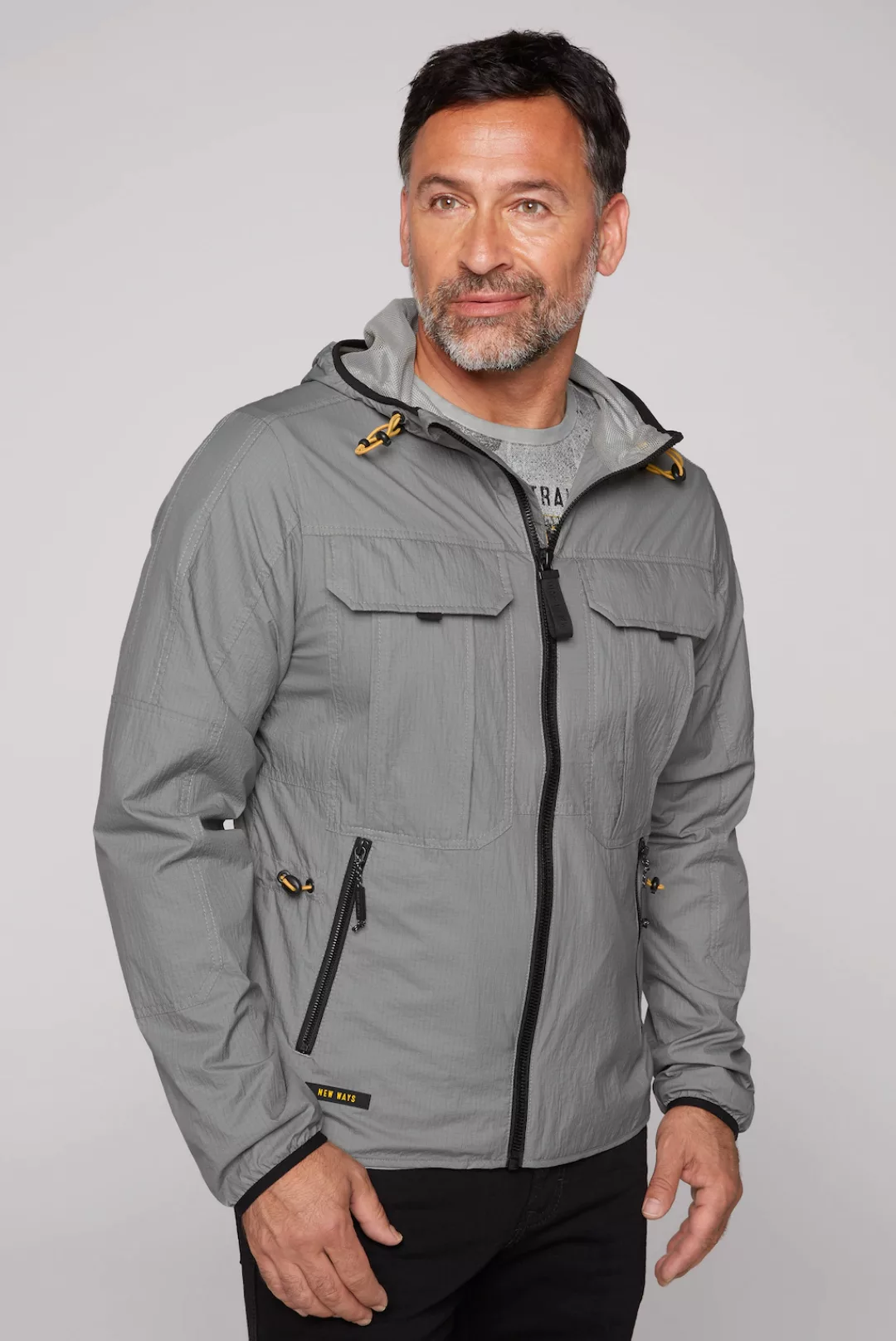 CAMP DAVID Outdoorjacke, mit Kapuze, mit Tunnelband in der Taille günstig online kaufen