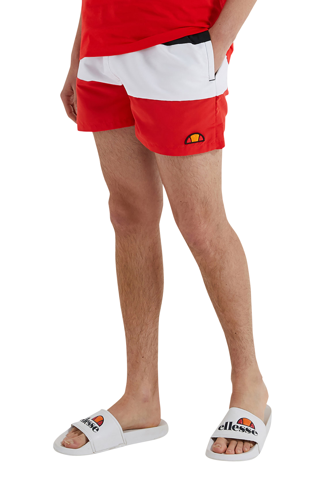 Ellesse Herren Badehose CIELO SWIM SHORT Black Red Mehrfarbig günstig online kaufen