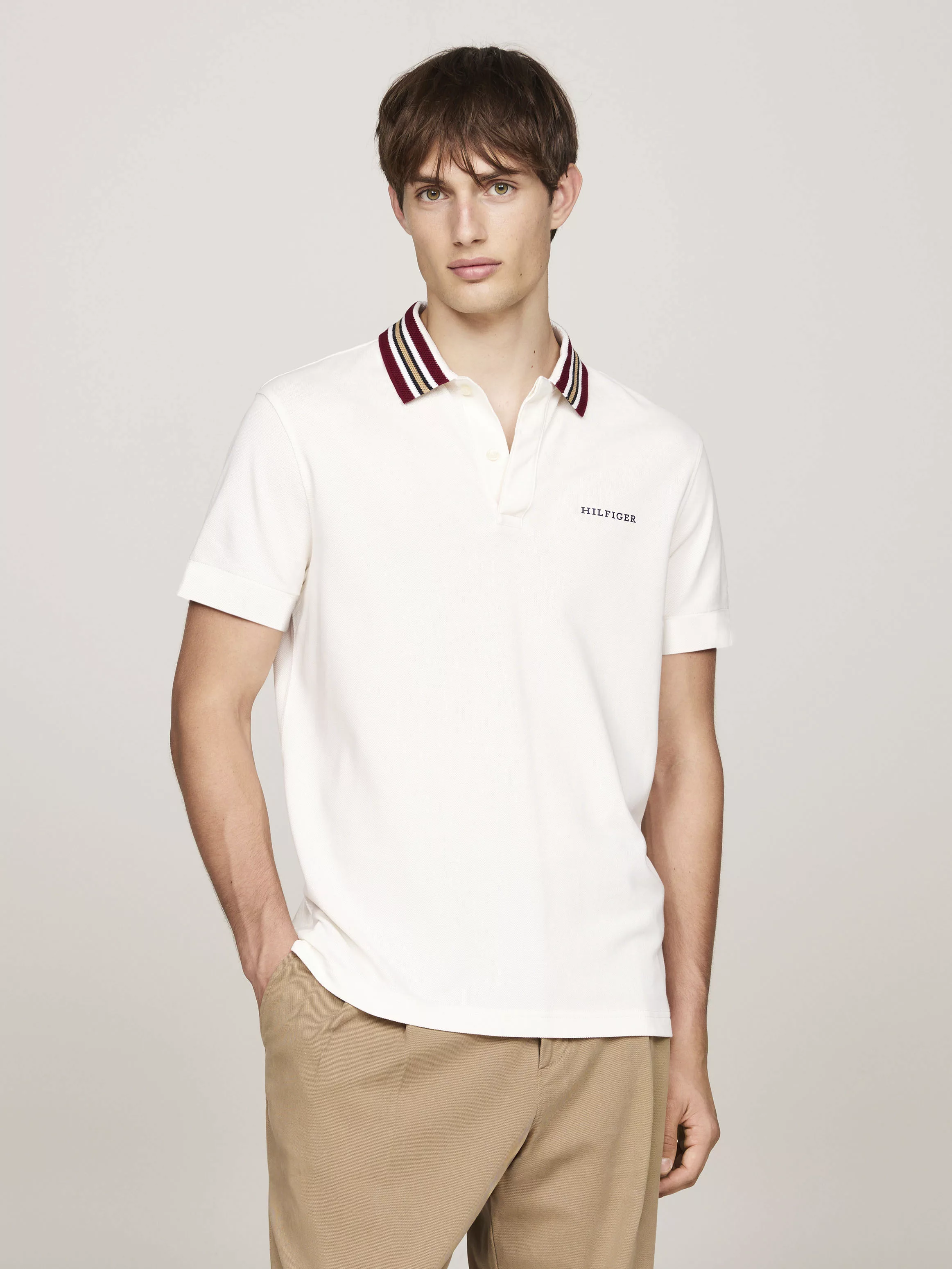 Tommy Hilfiger Poloshirt "GIFTING POLO RWB COLLAR REG POLO", Streifen an Kr günstig online kaufen