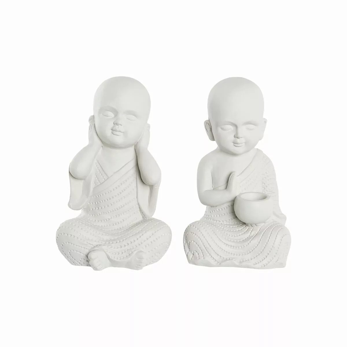 Deko-figur Dkd Home Decor Antiker Finish Weiß Mönch Orientalisch Magnesium günstig online kaufen