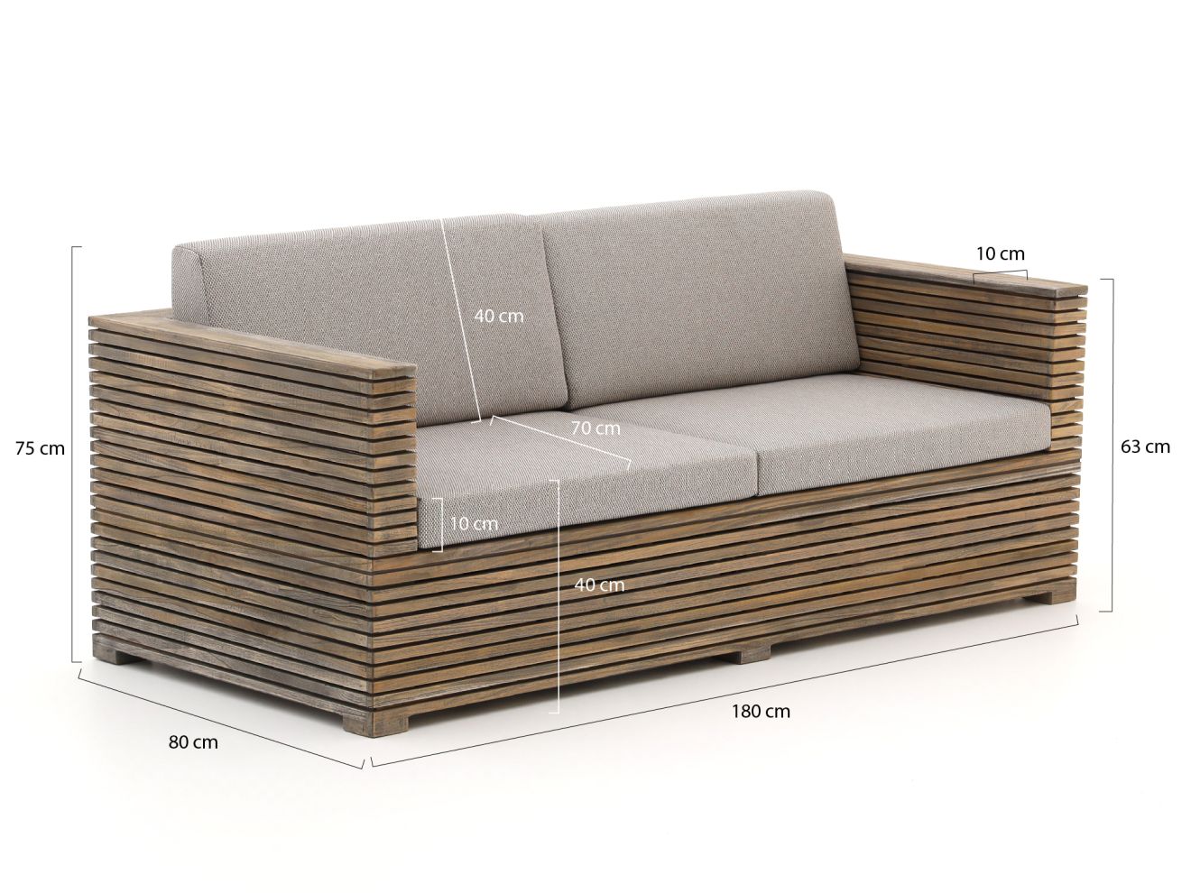 ROUGH-C Gartensofa 180 cm günstig online kaufen