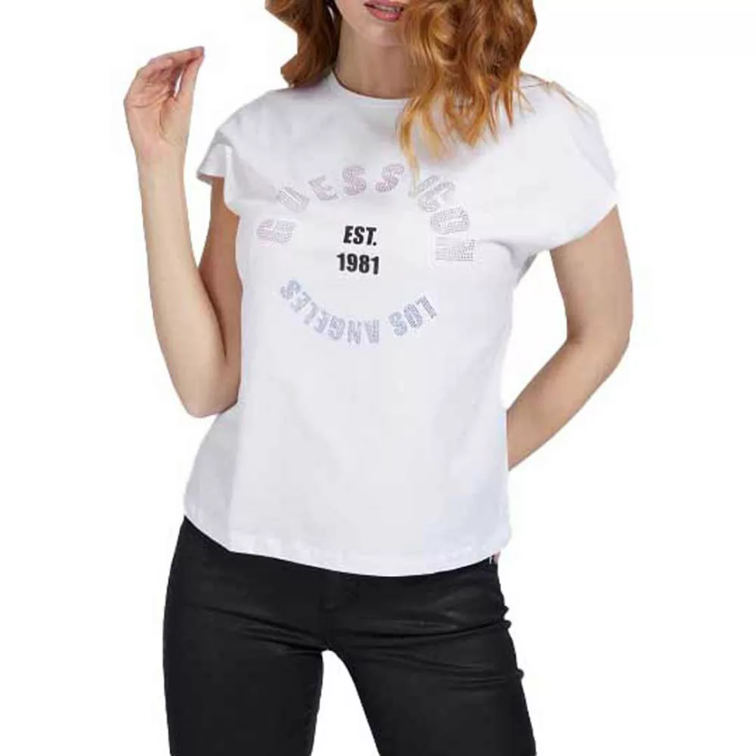 Guess Tonya Kurzärmeliges T-shirt M True White A000 günstig online kaufen