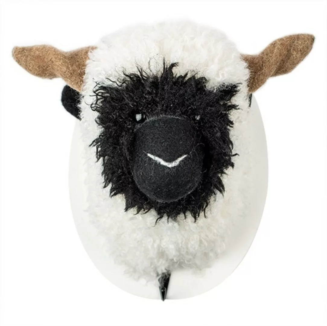 Kleiderhaken Tiermotiv Schaf schwarz-weiß 24 cm günstig online kaufen