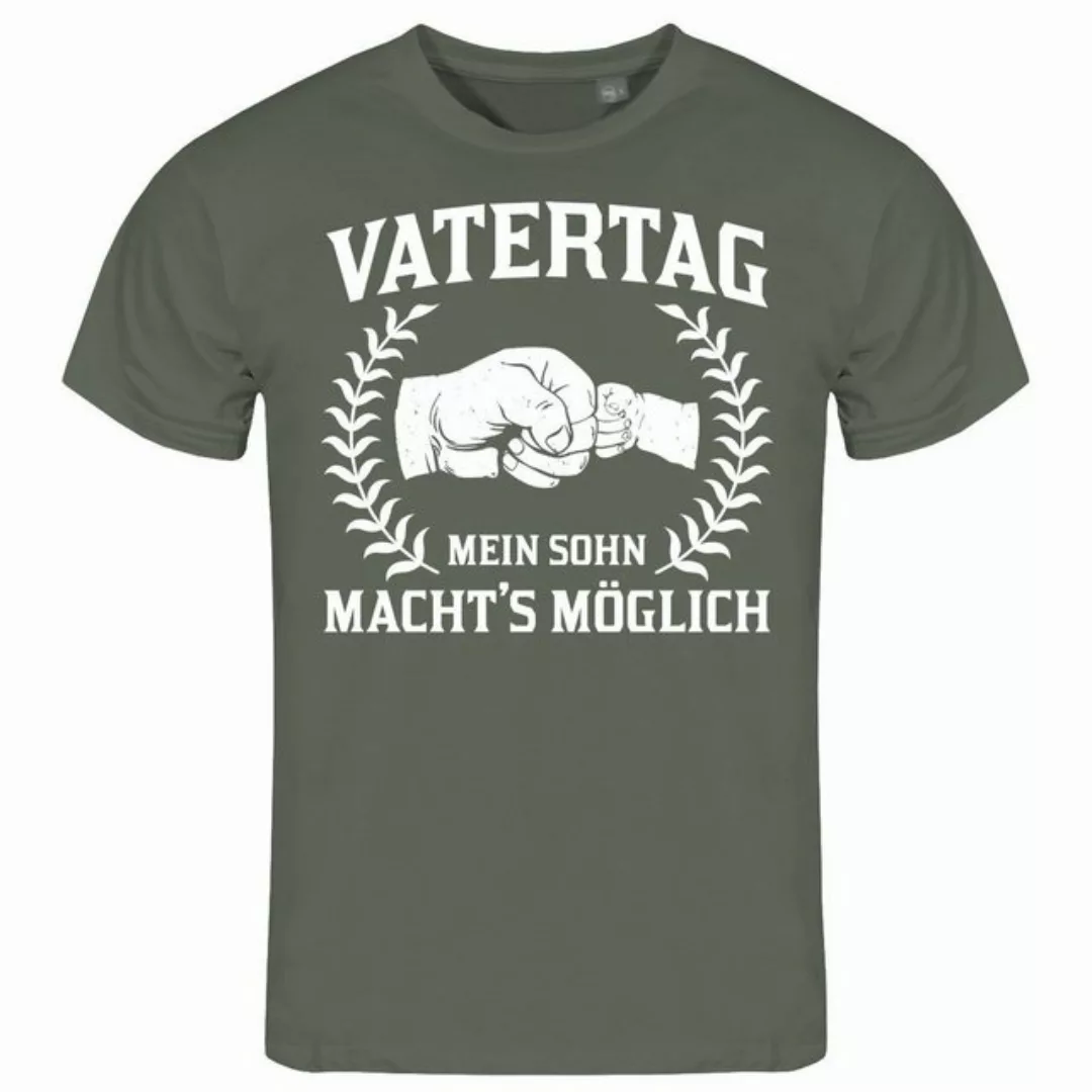 deinshirt Print-Shirt Herren T-Shirt Vatertag mein Sohn machts möglich Funs günstig online kaufen