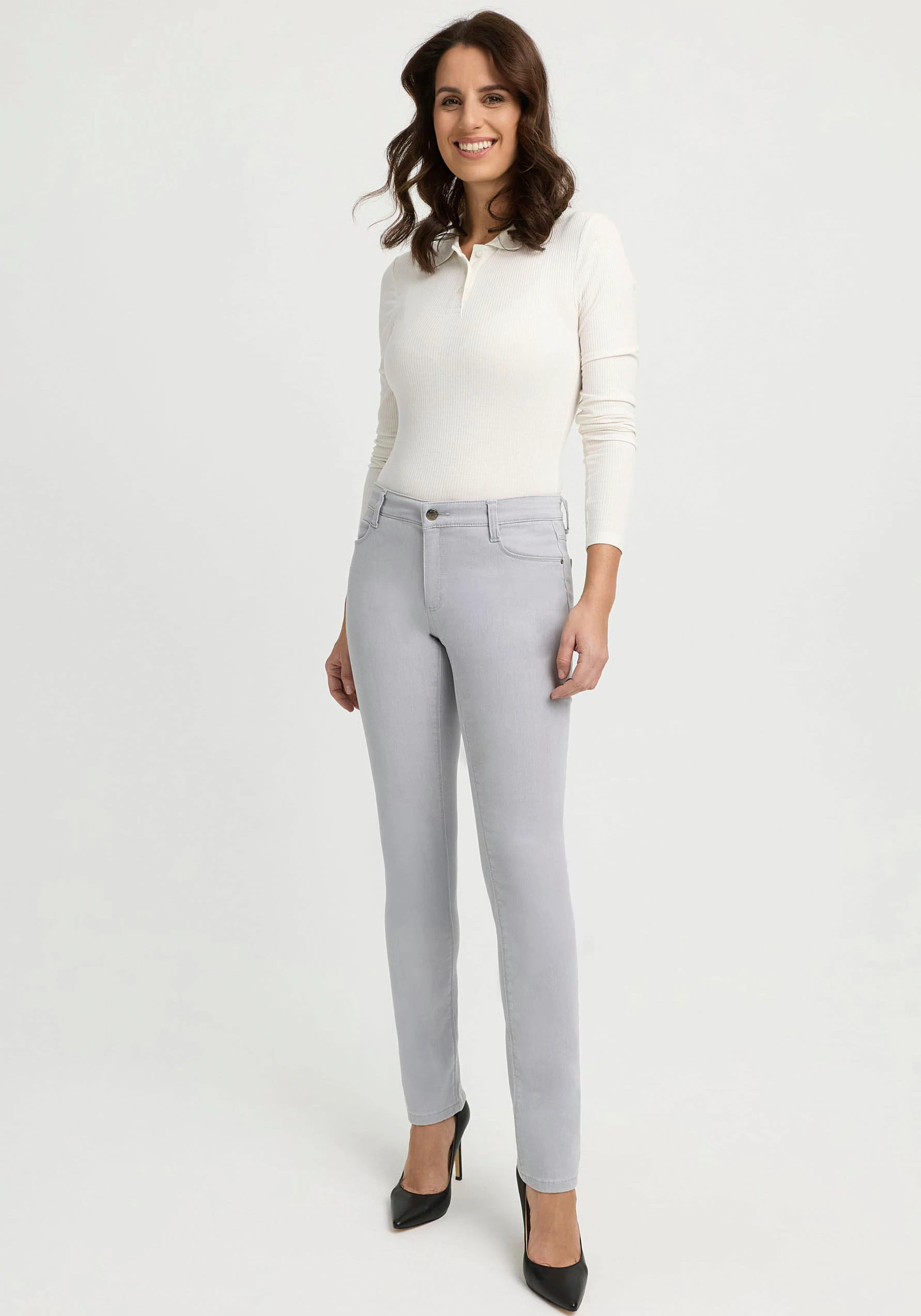 wonderjeans Slim-fit-Jeans Klassischer gerader Schnitt günstig online kaufen