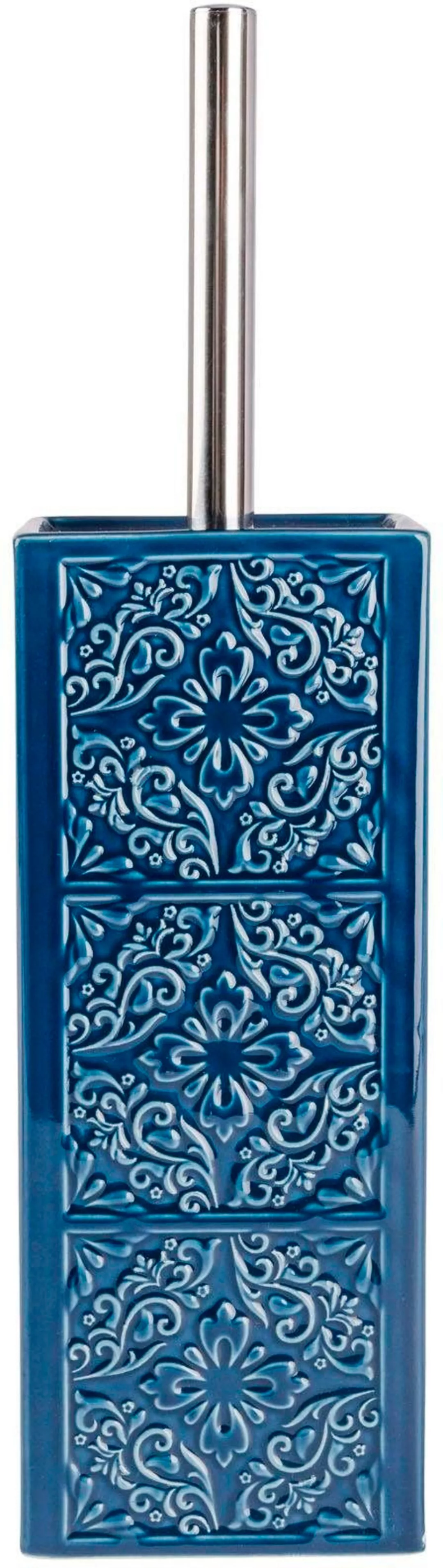 WENKO WC-Garnitur Cordoba Blau Keramik blau günstig online kaufen