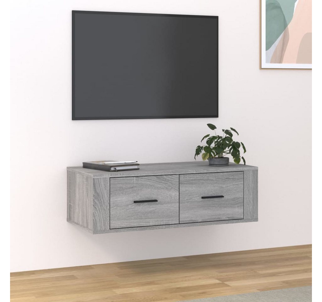 vidaXL TV-Schrank TV-Wandschrank Grau Sonoma 80x36x25 cm Spanplatte Lowboar günstig online kaufen